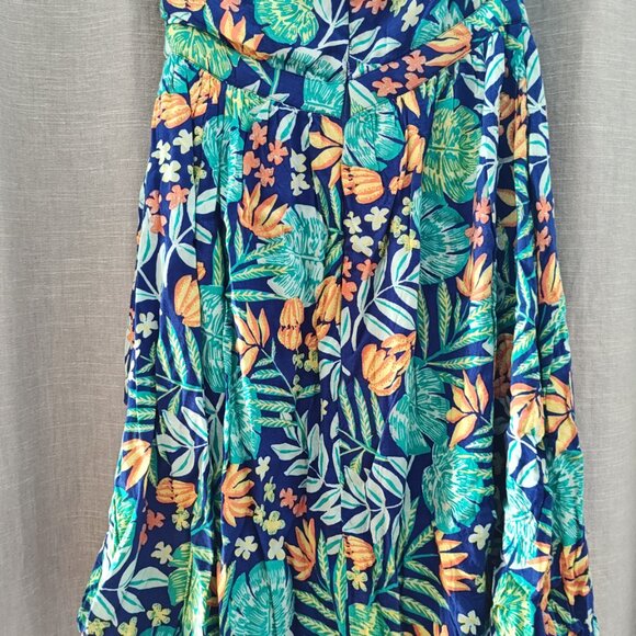 Modcloth tropical print mini dress. Size small - Picture 4 of 6